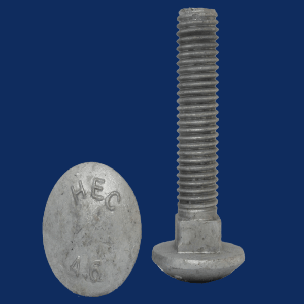 Metric Cup Head 4.6 Galvanised Bolts
