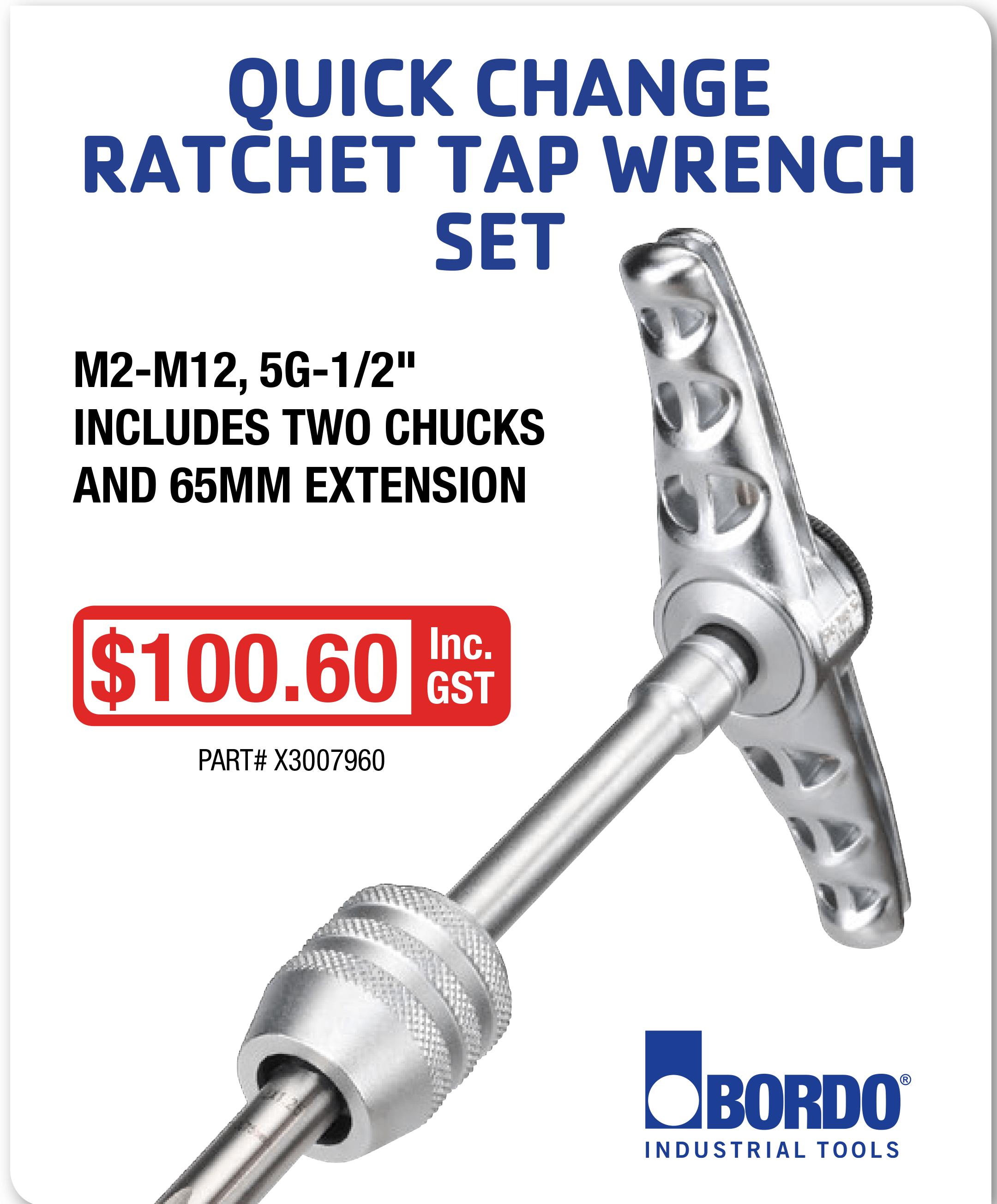 Ratchet Tap Wrench Set