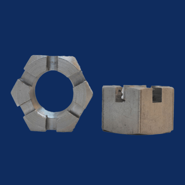 Metric Course Slotted Hex Nuts