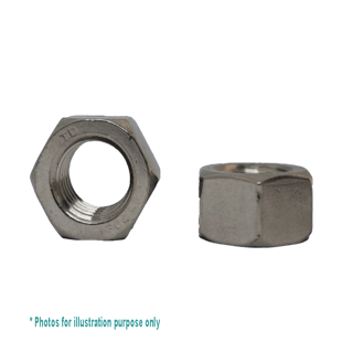 1/8 BSW G304 STAINLESS STEEL HEX NUT