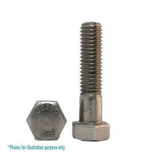 1/4 UNC X 3.1/2 G304 STAINLESS STEEL HEX BOLT