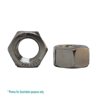 1/4 UNF G316 STAINLESS HEX NUT