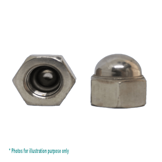 1/4 UNC G304 STAINLESS STEEL HEX DOME NUT