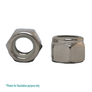 1/4UNC G304 STAINLESS STEEL NYLOC NUT