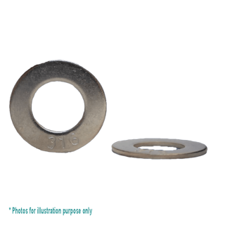 M10 X 21mm X 1.2mm G316 STAINLESS FLAT WASHER