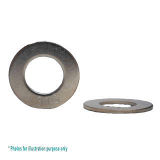 1/4 X 1/2 X 20G G316 STAINLESS STEEL FLAT WASHER