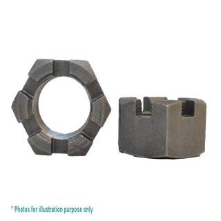 5/8 UNF BRIGHT HEX SLOTTED NUT