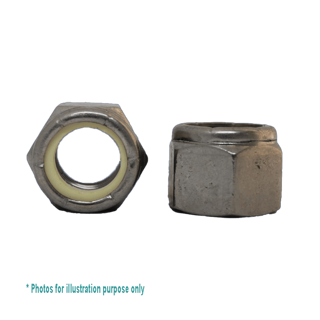 3/4 UNC G316 STAINLESS STEEL HEX NYLOC NUT