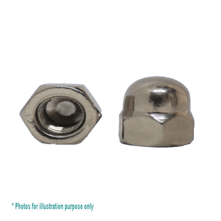 M4 G304 STAINLESS STEEL HEX DOME NUT