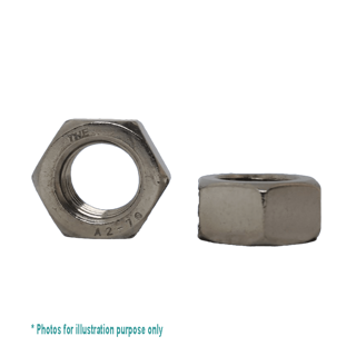 M6 G304 STAINLESS STEEL HEX NUT