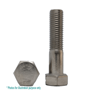 M8 X 65 G316 STAINLESS STEEL HEX BOLT