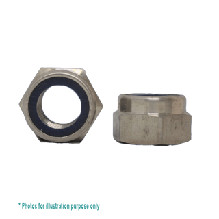 M8 G304 STAINLESS STEEL HEX NYLOC NUT