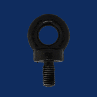 3/8BSW BLACK COLLARED LIFTING EYE BOLT 0.25T BS529