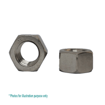 1/8 BSW G304 STAINLESS STEEL HEX NUT