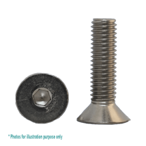 1/4UNC X 1 G304 STAINLESS COUNTERSUNK SOCKET SCREW