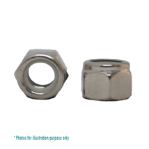 1/2BSW G304 STAINLESS STEEL HEX NYLOC NUT