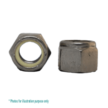 1/2BSW G316 STAINLESS STEEL HEX NYLOC NUT