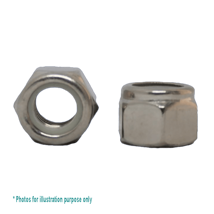 10-24UNC (3/16) G304 STAINLESS STEEL HEX NYLOC NUT