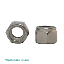 10-32UNF (3/16) G304 STAINLESS STEEL HEX NYLOC NUT