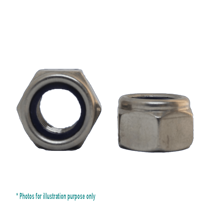 M3 G316 STAINLESS STEEL HEX NYLOC NUT