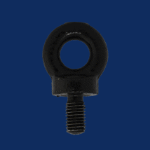 3/8BSW BLACK COLLARED LIFTING EYE BOLT 0.25T BS529