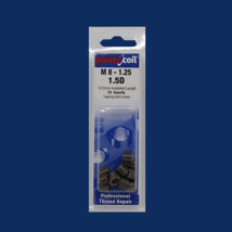 M8 - 1.25Pitch X 1.5D RECOIL INSERT PACK of 10